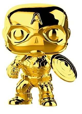 Фігурка Funko Pop! Marvel - Captain America (Gold Chrome)