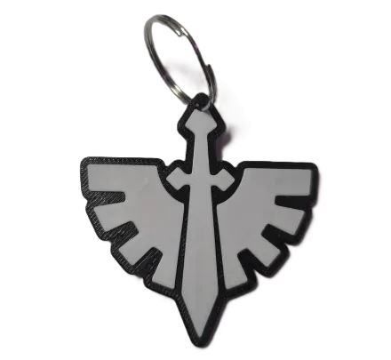Брелок WarHammer Dark Angels Keychain ABS пластик Вархаммер Темні Ангели 6 см.