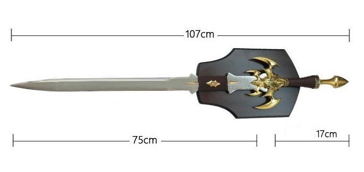 World of Warcraft Dark Elves Sword 1 : 1 Full Metal Replica 
