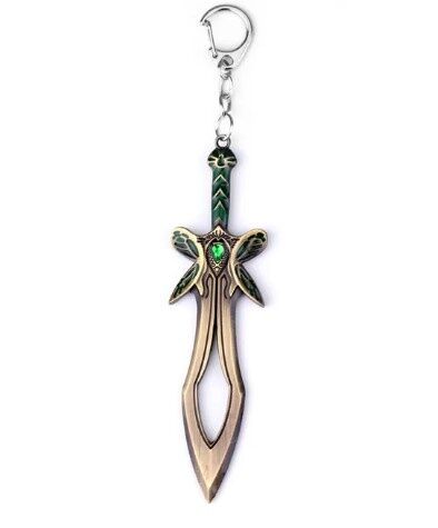 Брелок DOTA 2 Butterfly Sword Дота 2 меч металл цвет бронза 6 см. 