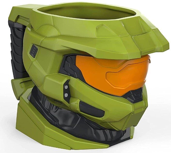 Чашка + тарелка Halo Master Chief Sculpted 3D Mug Спартанец Хейло Мастер Чиф  