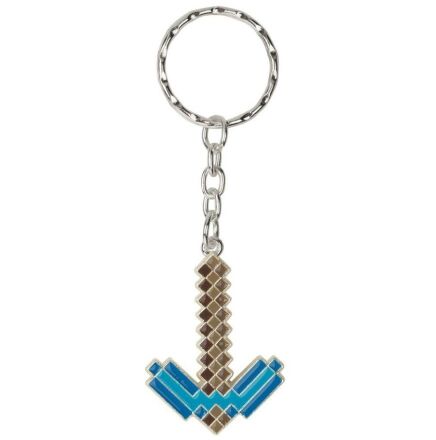 Брелок Minecraft Diamond Pickaxe Keychain Майнкрафт кирка метал