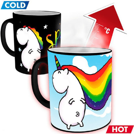 Чашка хамелеон Unicorn Sparkle Єдиноріг 320 мл