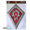 Табличка металева Blizzard World of Warcraft Horde Shield Варкрафт Орда 35x25 см