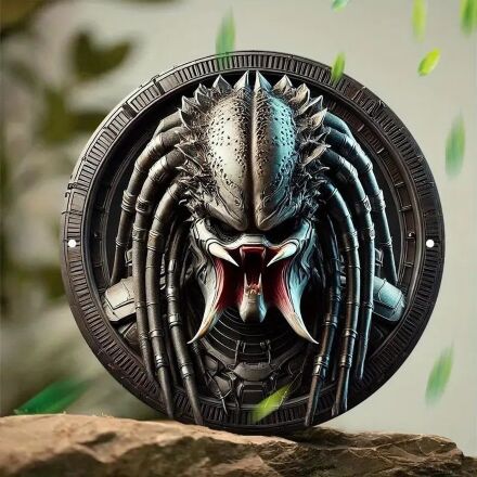 Табличка металева алюмінієва 2D Unmasked Predator Хижак 20 см.