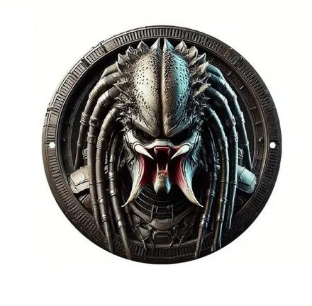 Табличка металева алюмінієва 2D Unmasked Predator Хижак 20 см.