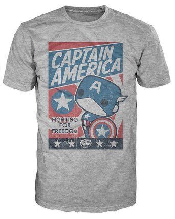 Футболка Men's Pop! T-Shirts: Marvel - Cap America Fight For Justice (розмір L)