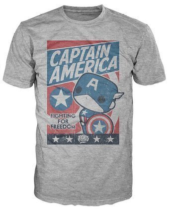 Футболка Men's Pop! T-Shirts: Marvel - Cap America Fight For Justice (размер L) 
