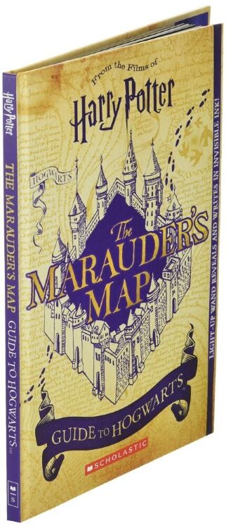 Карта Мародёров Гарри Поттер Marauder's Map Guide to Hogwarts Harry Potter + LED палочка