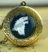 Медальйон Game of Thrones Stark Wolf # 2 (White)