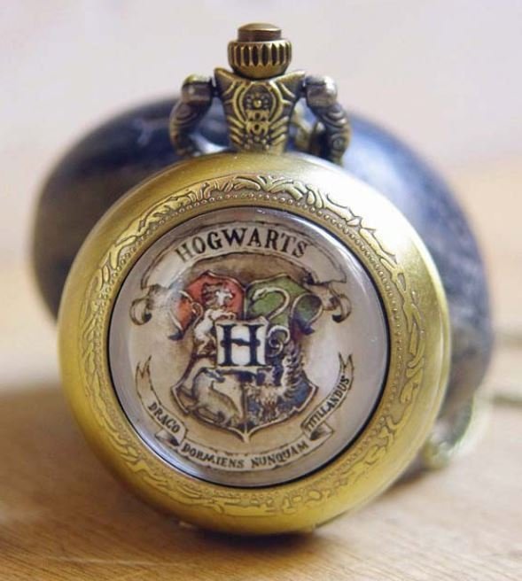 Часы Harry Potter Hogwarts Pocket Watch Necklace 