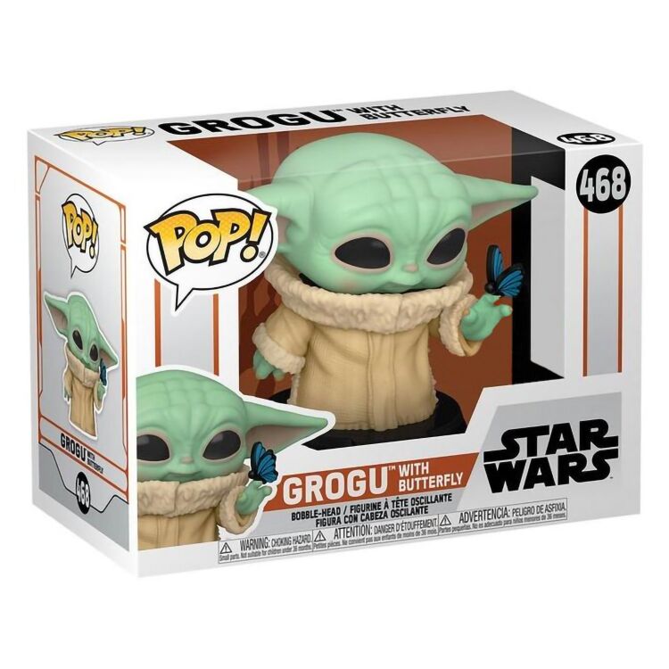 Фигурка Funko Star Wars: Mandalorian The Child Baby Grogu Butterfly Фанко Грогу (Exclusive) 468