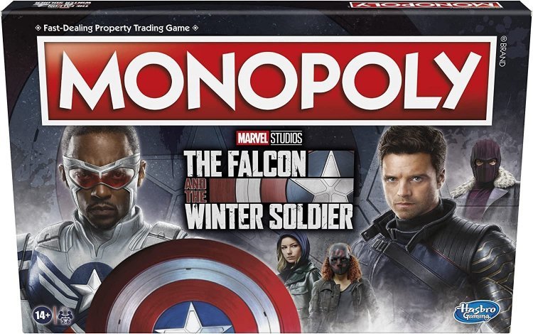 Монополія настільна гра Monopoly Marvel - The Falcon and The Winter Soldier Edition Board Game 
