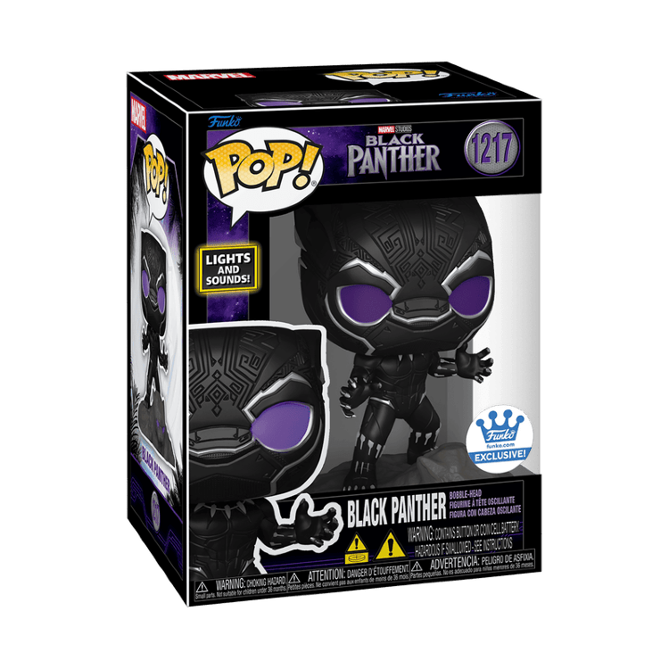 Фигурка Funko Marvel Black Panther Light & Sound фанко Чёрная пантера Exclusive 1217