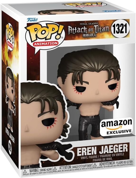 Фигурка Funko Attack on Titan Eren Jaeger Атака Титанов фанко Эрен  Metallic Exclusive 1321