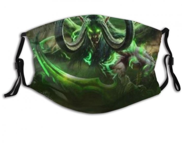 Маска захисна для обличчя World of Warcraft Illidan + 2 вугільні фільтри 