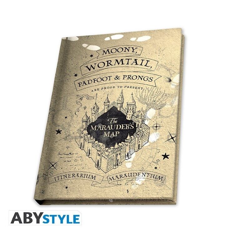 Подарочный набор Гарри Поттер Marauders map Стакан XXL, значок, карманный блокнот 