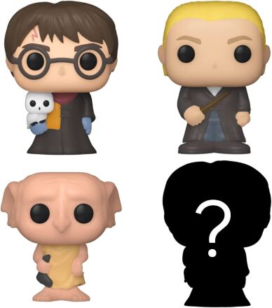 Фігурки Funko Bitty Pop! Harry Potter Mini Collectible Toys - Harry Draco Dobby (4-Pack) фанко Гаррі Поттер
