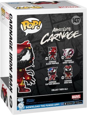 Фігурка Funko Marvel Carnage Iron Man Фанко Карнаж Залізна людина 1437