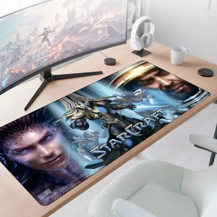 Килимок для миші ігрова поверхня Blizzard STARCRAFT Races Старкрафт XL 90*42 cm