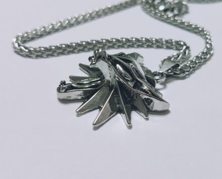 Кулон Геральта медальйон 3D Відьмак (The Witcher) з нержавіючої сталі №5