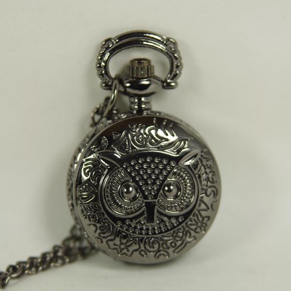 Часы Dark Black Pocket Watch Charm Harry Potter Owl 
